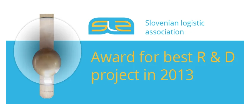 Slovenian Logistic Association: Award for best R&D project in 2013